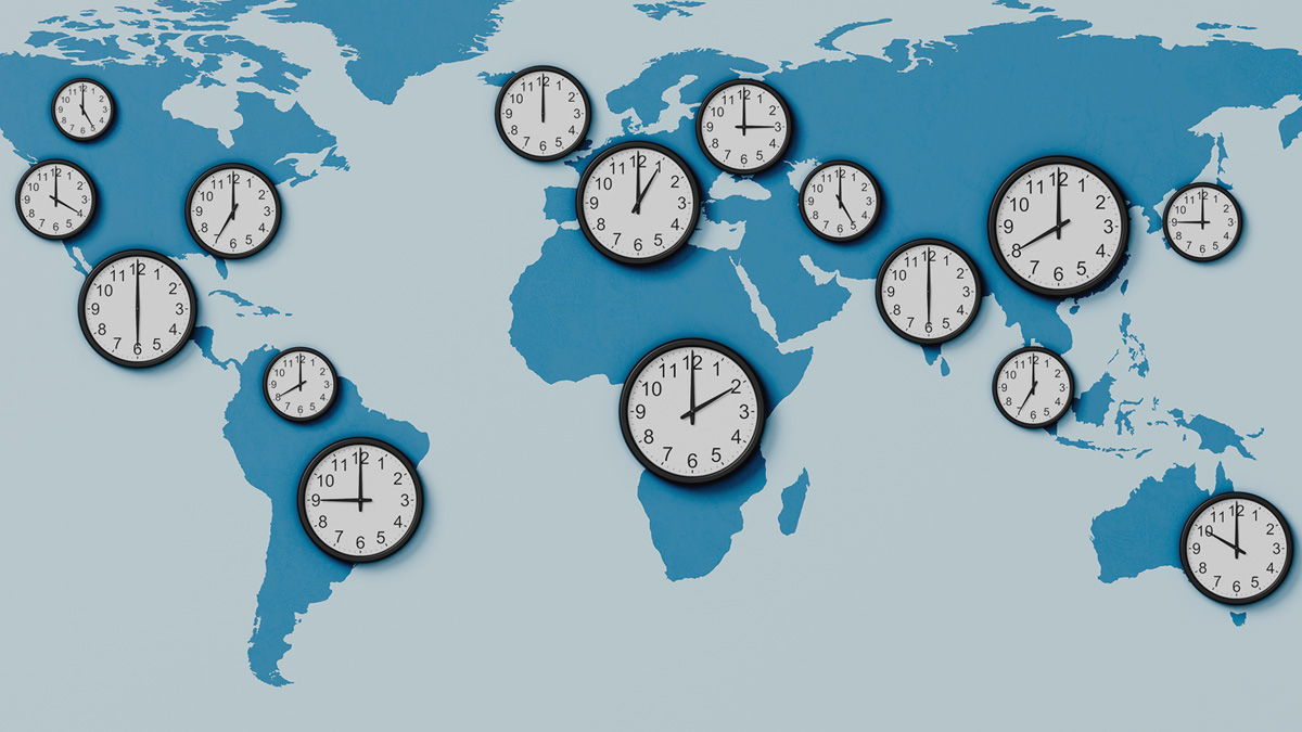 multiple time zones